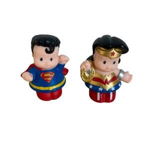 Fisher-Price Little People DC Super Friends Figures: Superman & Wonder Woman